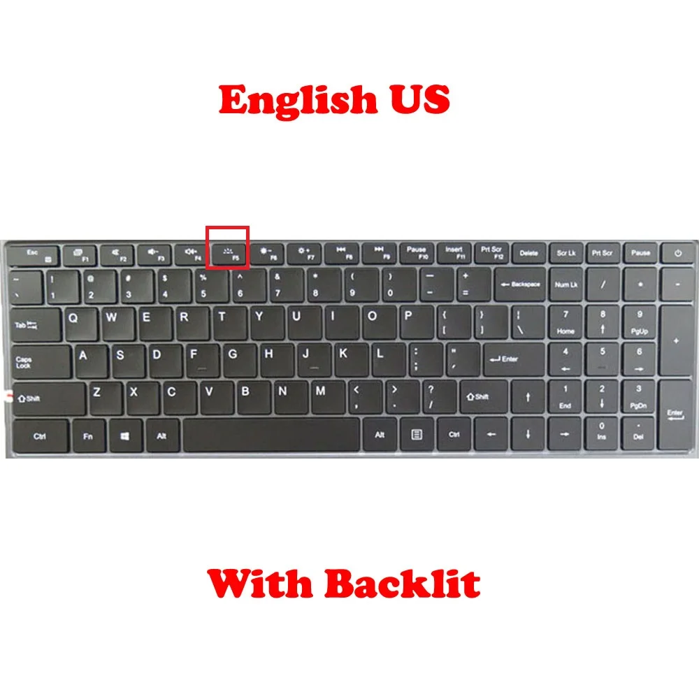 

Laptop Backlit F16 PLUS 2 Keyboard For Teclast F16 PLUS 2 English US Black New