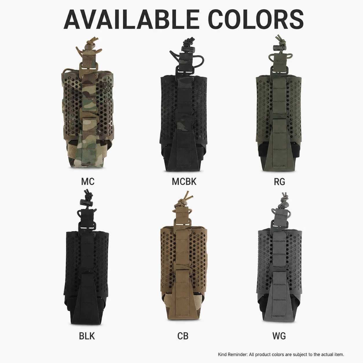 Tactical Radio Pouch Adjustable Size G-Hook Bag MOLLE Mount Hook & Loop Holder Pack for Outdoor Communication Gear Accessories