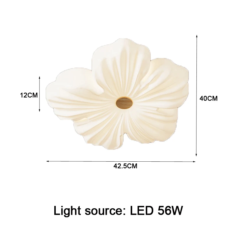 Modern Bedroom Ceiling Light Home Decor LED Chandelier For Living Room Children's Nursery Dining Table White Flower Pendant Lamp