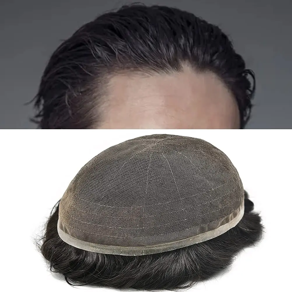 

Eeka Hair Toupee For Men Hair System Replacement Full Lace Men's Toupee Hairpiece Male Capillary Prothesis Hair Unit Wig for Men