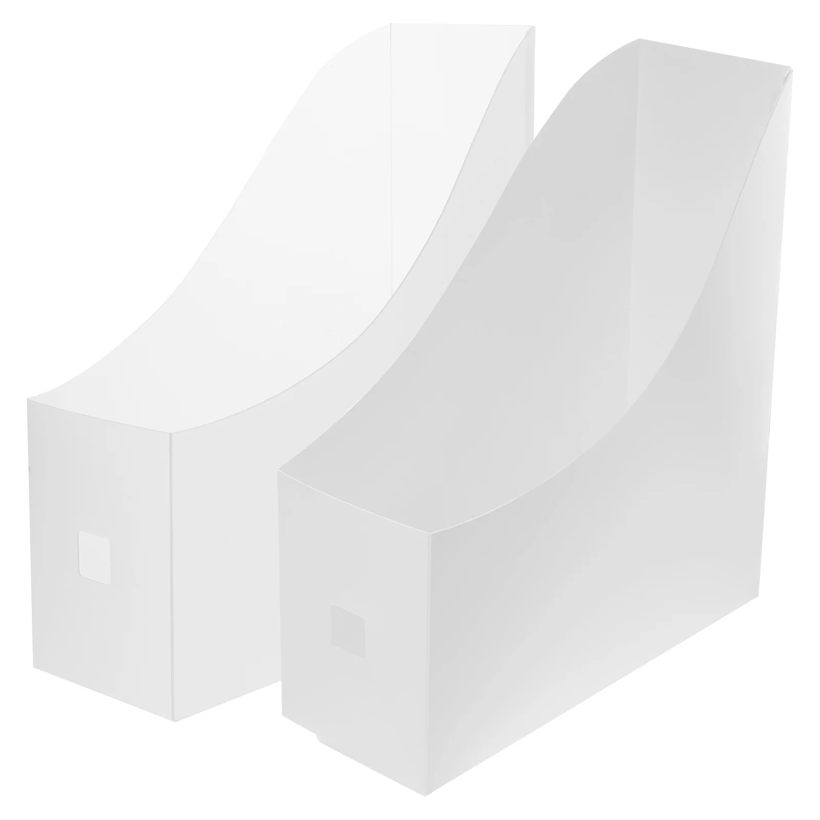 2pcs Magazine Desktop Document Storage Racks Pp File Folder Box Creative Desktop Organizer Magazine Rack For Mail Catalogs