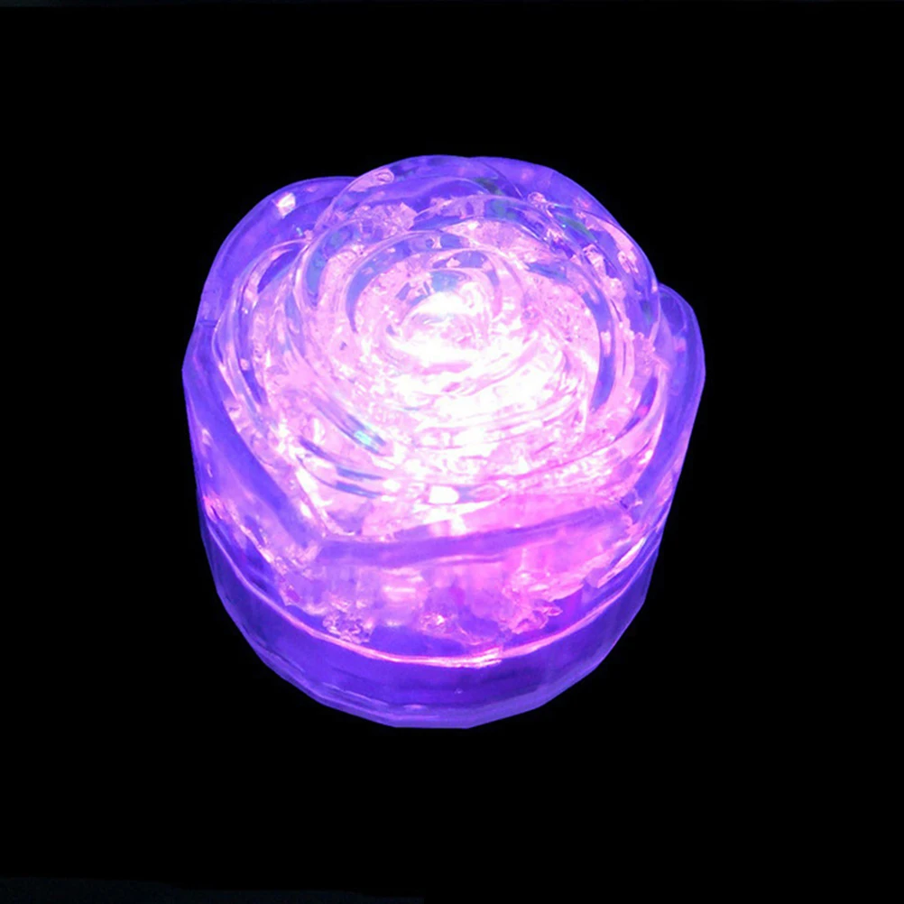 

24pcs Ice Cubes Light Rose Changing Rose for Drinking Flashing Party Decoration Bar Club Wedding