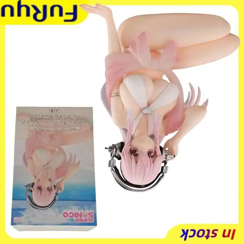 

【100% оригинал】FURYU на складе SoniComi (Super Sonico) Sonico — фигурка стопора для лапши — белое бикини Ver. H = 11 см Подарки Игрушки Модель