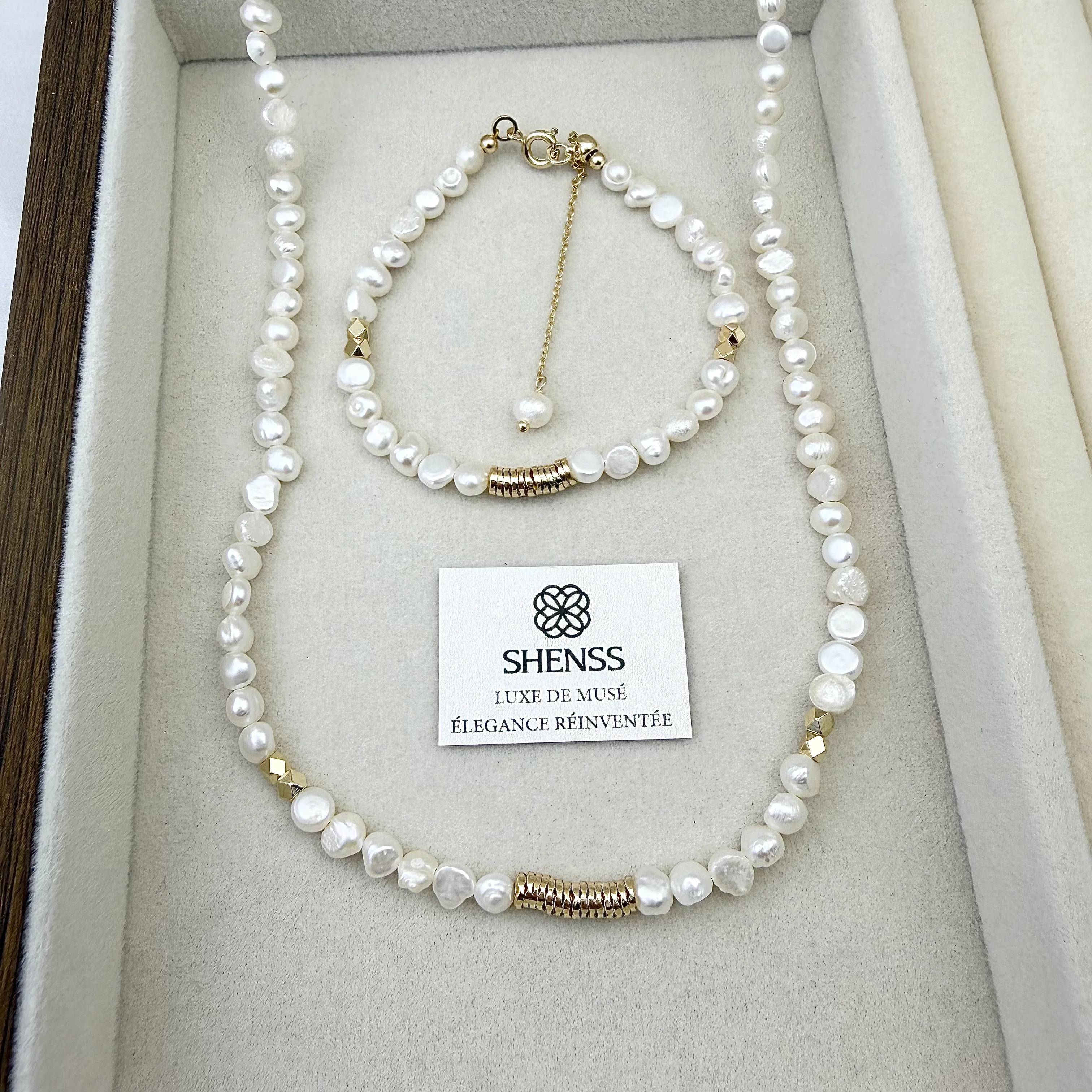ชุดเครื่องประดับไข่มุกบาร็อคธร - Layered Necklace Set บทวิจารณ์และราคา