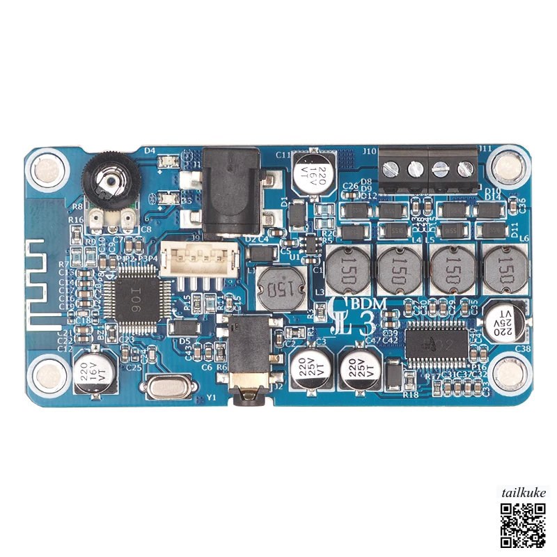 Плата усилителя BDM3 Bluetooth, модуль BT5.0, 2,0 стерео, 2x25 Вт, вход 3,5 мм Плата усилителя BDM3 Bluetooth, модуль BT5.0, 2,0 стерео, 2x25 Вт, вход 3,5 мм