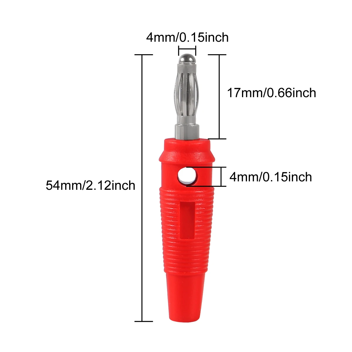 10 sztuk 5 par 4mm wtyki bananowe 32A wysokoprądowe śrubowe wtyczki bananowe męskie złącza adaptery