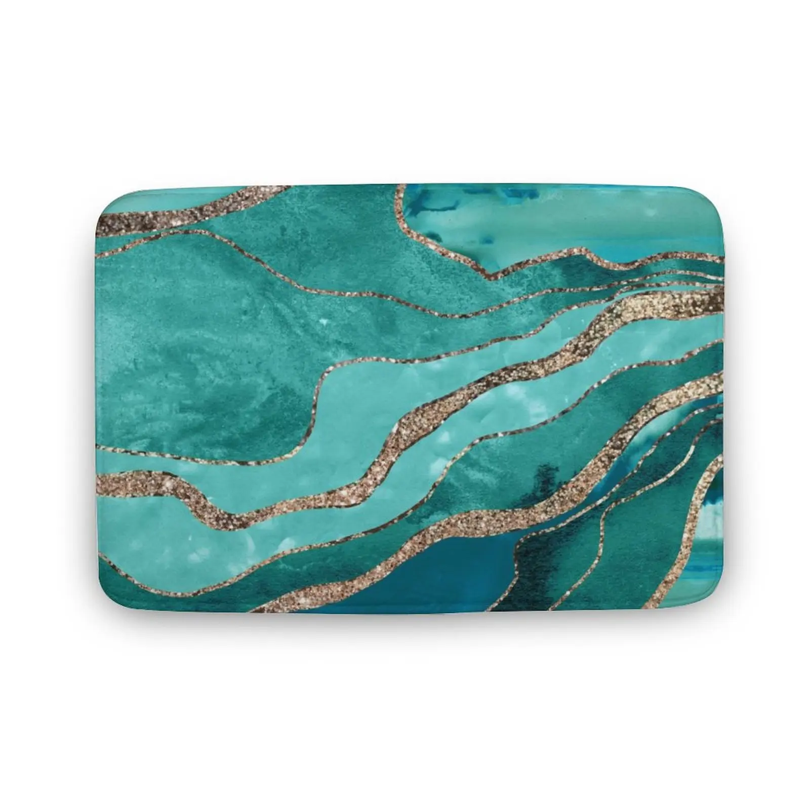 

Green agate carpet polyester carpet non-slip floor mat, doormat, bedroom, kitchen, bathroom decoration