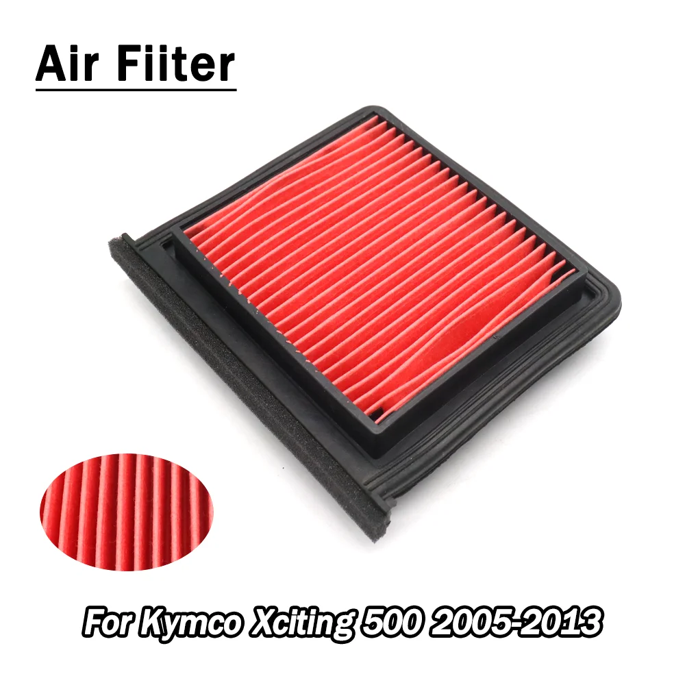 For Kymco Xciting 500 Air Filter 2005 2006 2007 2008 2009 2010 2011 12-13 Intake Cleaner Air Element 500 X Citing I E R