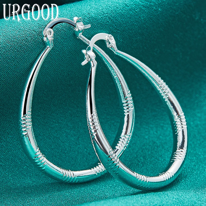 

Женские серьги-кольца из серебра 925 пробы