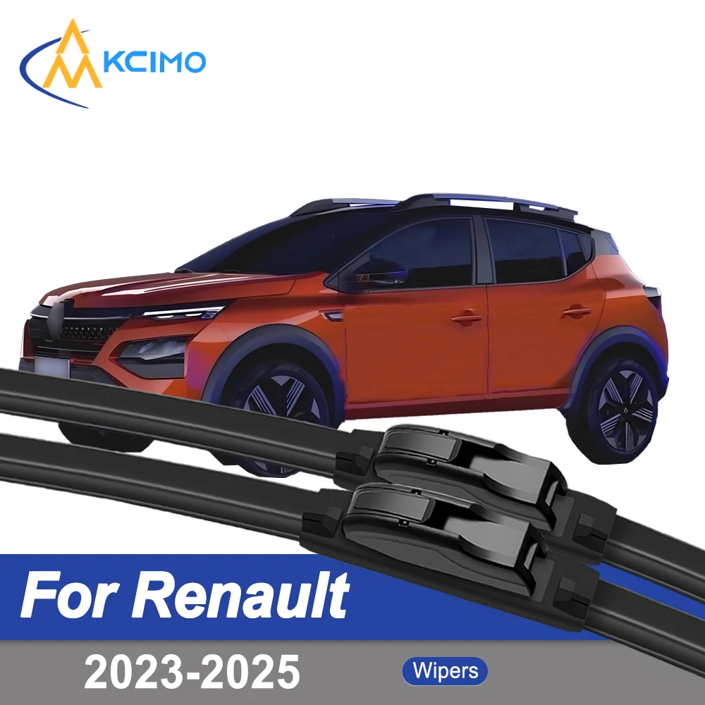 

Premium Rubber Durable Silent Windshield Wiper Blades 2pcs for Renault Kardian 2023-2025