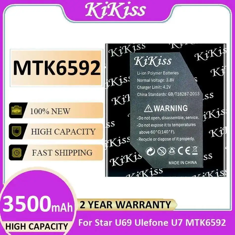 

Mobile Phone Battery High Compatibility 3500Mah For Star U69 Ulefone U7 MTK6592