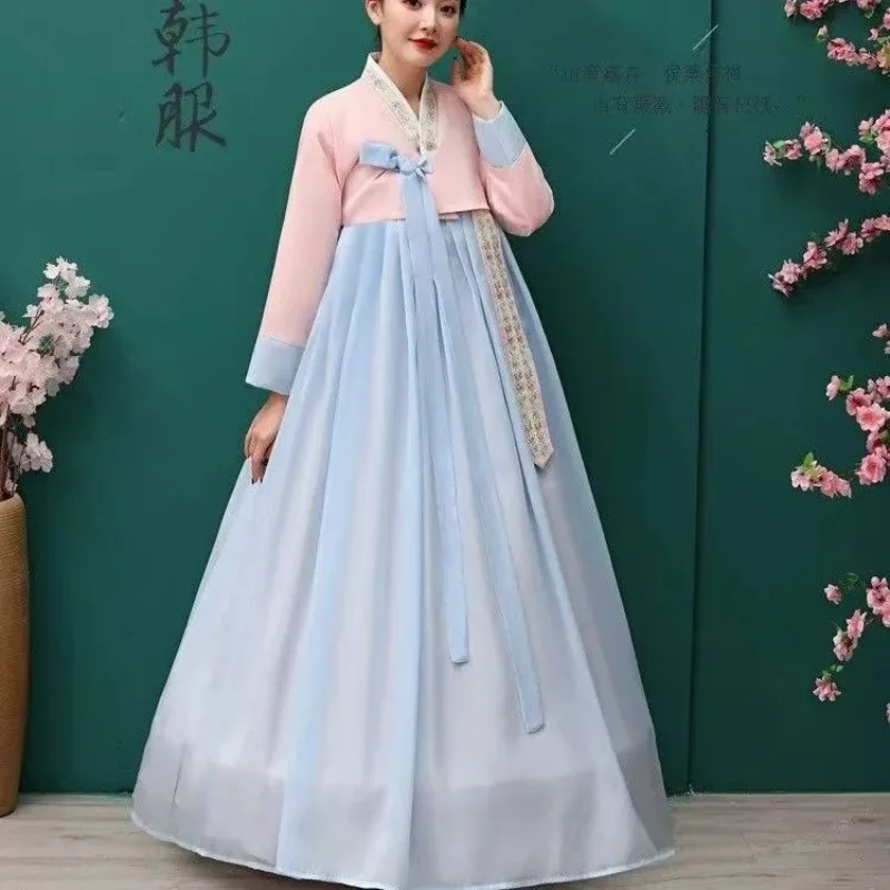 Traditional Korean Hanbok Dress for Women Ancient Traditional Palace Dance Costume Asian Clothes Lady Wedding Performance Dress