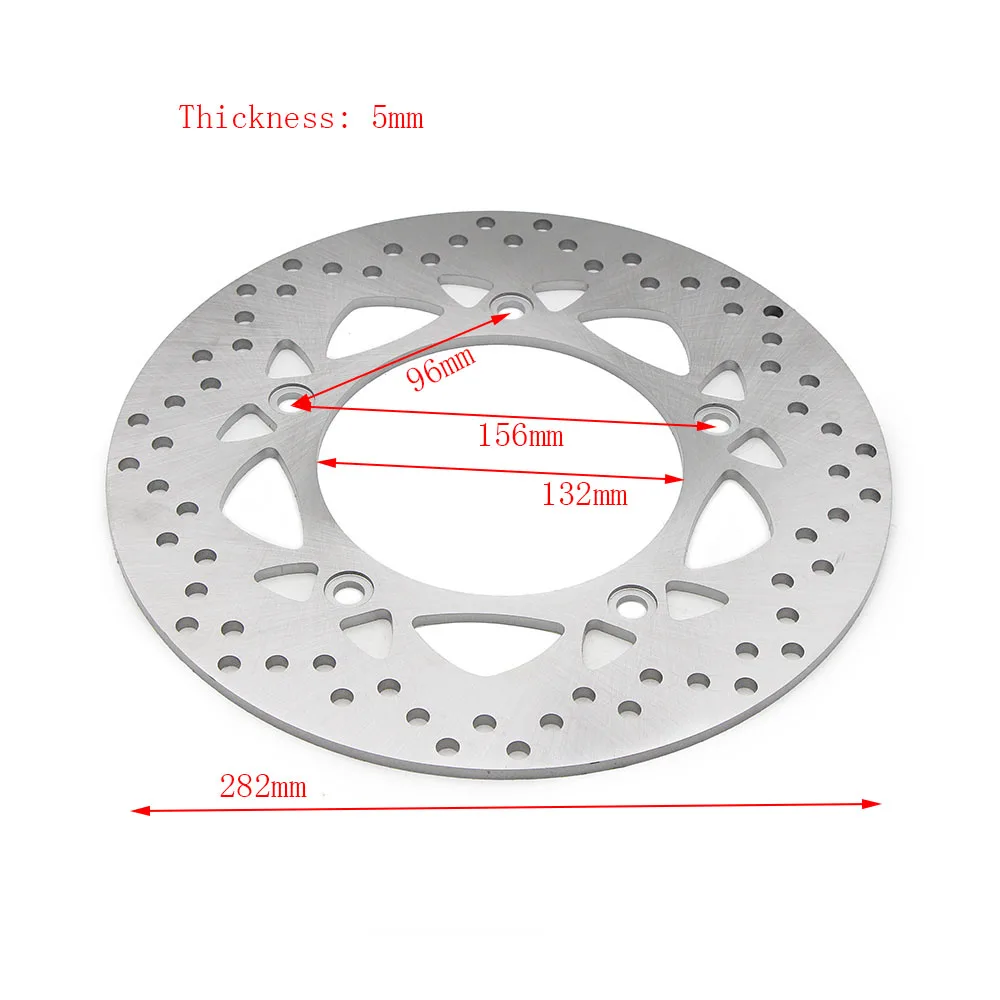 282mm 5mm Motorcycle Rear Brake Disc Rotor For Yamaha TMAX XP T-MAX 530 XP530 TMAX530 2013 2014 2015 2016