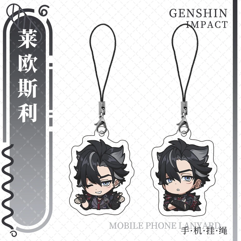 

Anime Genshin Impact Wriothesley Game Cosplay Acrylic Key Chain Series Mezzanine Cute Q Edition Ambitus Gift