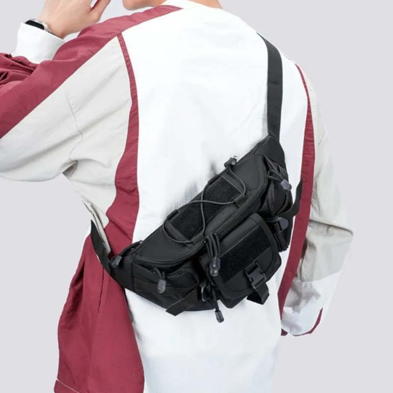 Men Outdoor Tactical Waist Bag Crossbody Utility Chest Pack Molle EDC Gear Fishing Hunting Hiking Sport Bag