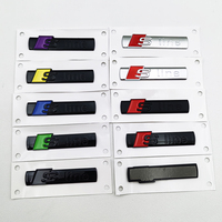 3D ABS Sline Logo S Line Emblem Car Sticker Badge For Audi A1 A2 A3 A4 A5 A6 A7 Q2 Q3 Q5 Q7 Q8 S3 S4 S5 S6 S7 TT S Line Sticker