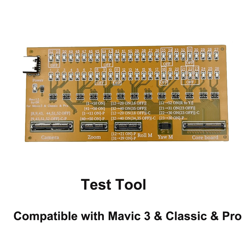 أداة اختبار لـ DJI Mavic 3 / CINE / Classic / Pro Gimbal Camera PTZ كابل إشارة خط نقل فليكس سلك إصلاح جزء