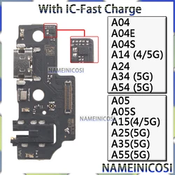 Usb Dock Charger Port for Samsung Galaxy A15 A25 A04 A04E A04S A14 A24 A34 A54 A05 A05S A35 A55 4G 5G Charging Board Module