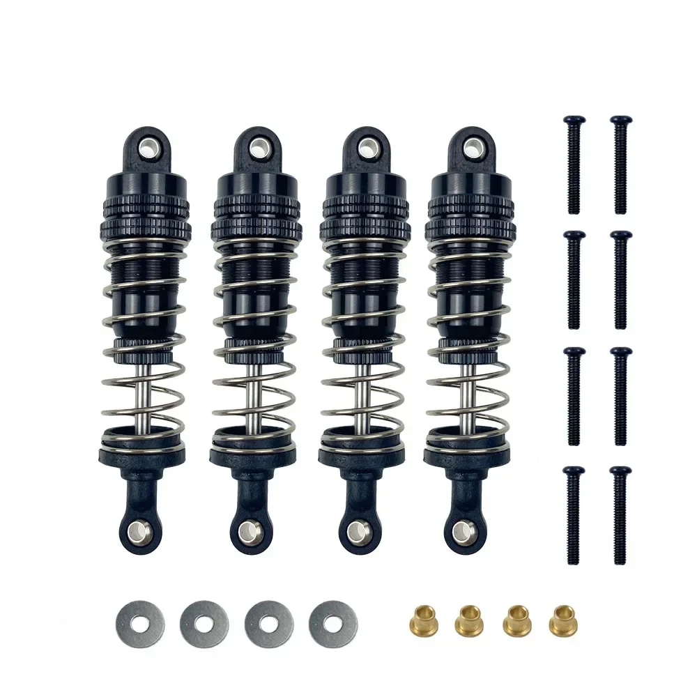 Amortiguador de Metal para coche MN86K MN86KS MN86 1/12 RC, accesorios de juguete de actualización, 4 Uds.