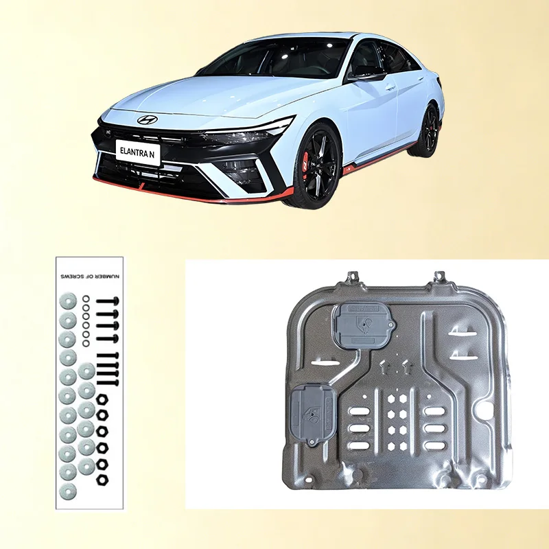Car Under Engine Guard Mudguard Board Splash Shield Mud Fender Plate Panel For  Hyundai i30 Sedan Saloon 2021-2023 1.5L 1.4T