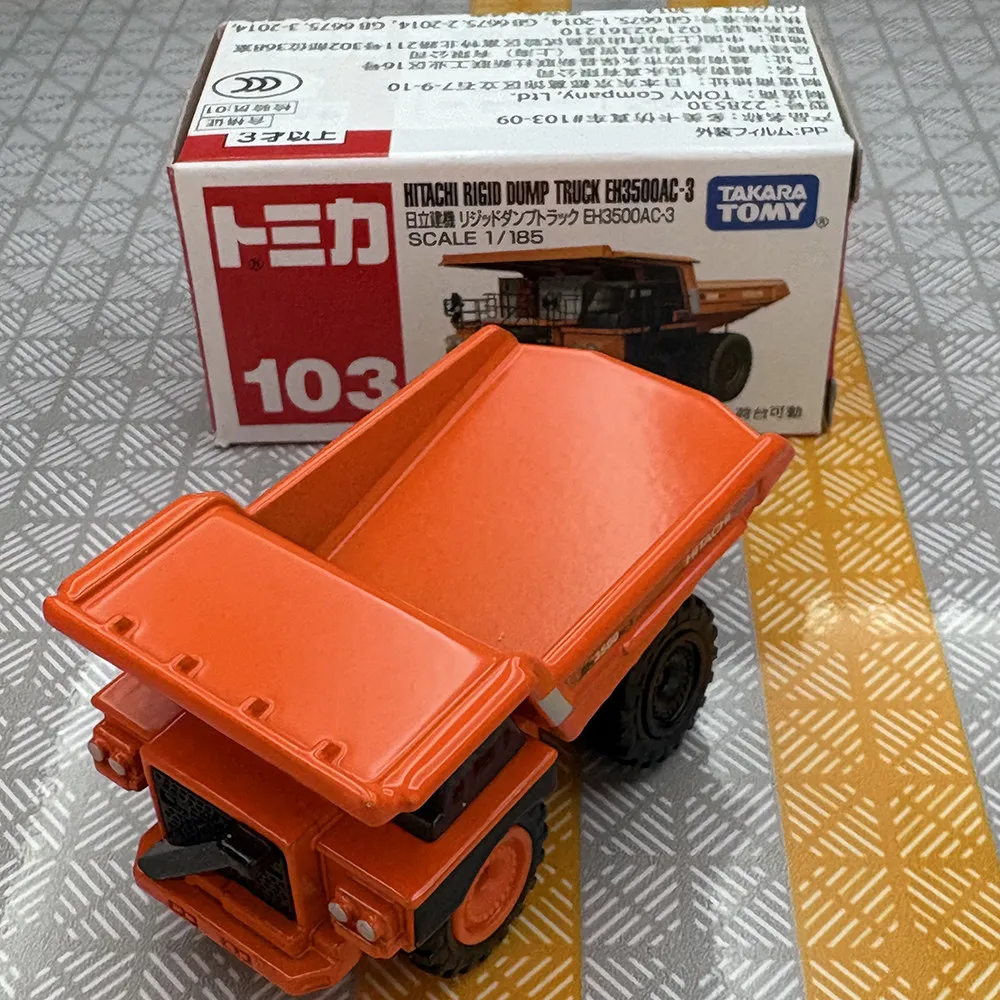 

Takara Tomy Tomica No.103 Hitachi Dump Truck Alloy Diecast Construction Vehicle Model Collectible Toy