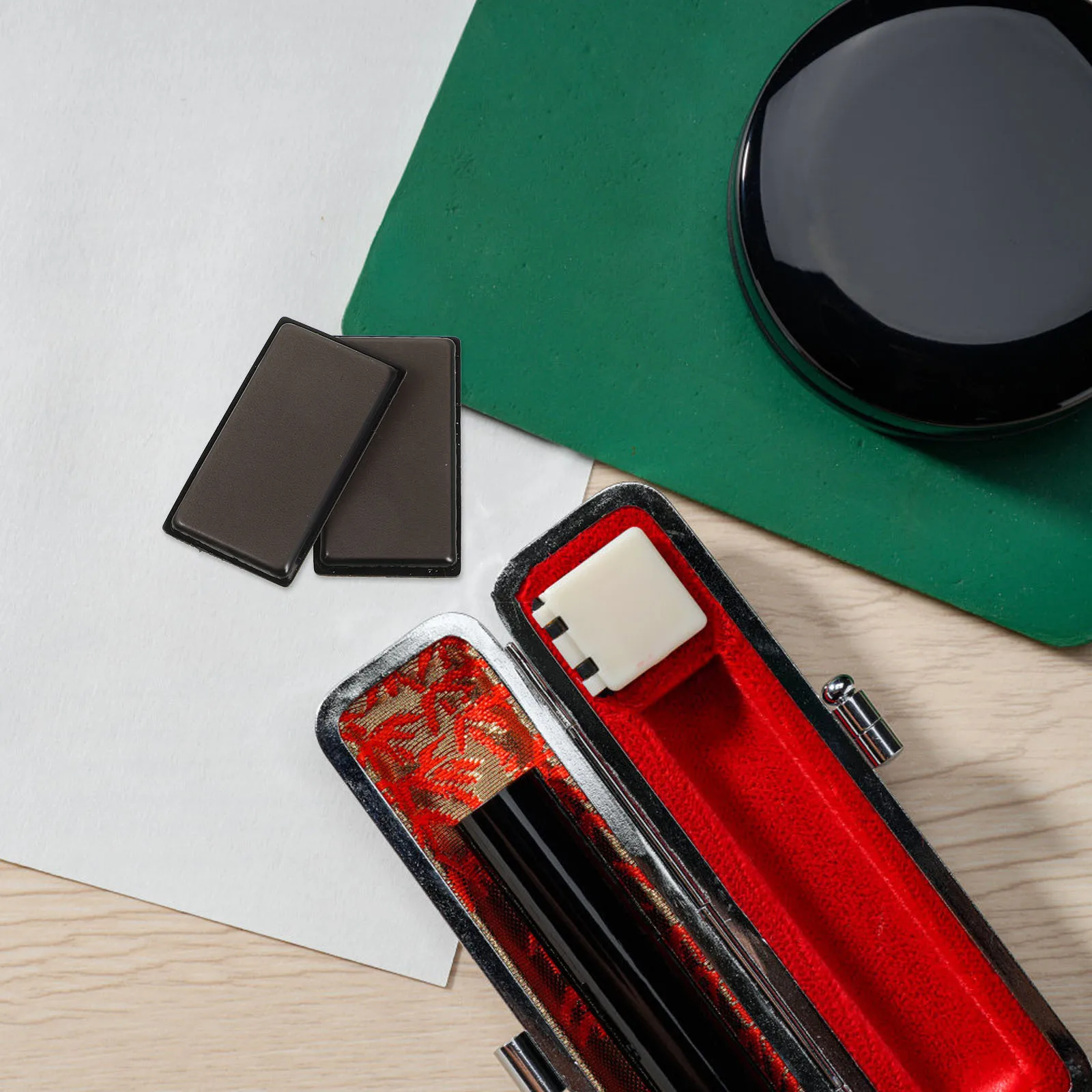 

2Pcs Photosensitive Pads Rubber Stamp Mat Innovative Design No Fray Long Lasting Durability Professional Results