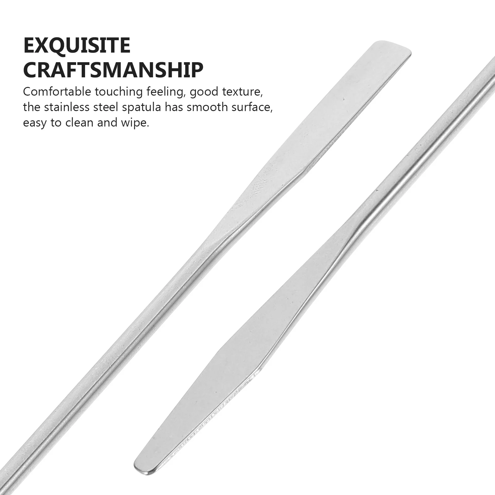 

5Pcs Stainless Steel Makeup Spatula Mixing Rods Long Handle Nail Art Stirring Tools Durable Metal Mixing Stick