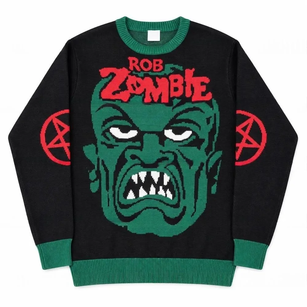 2026/27 Winter New Rob Zombie Ugly Christmas Sweater/Kids Hoodie 3D Printed Y2K Large Comfortable Warm Top Retro Street Style