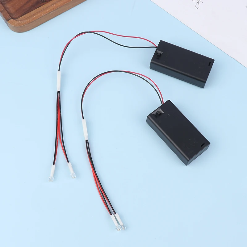 1Set LED Lamp Beads Small Night Light No. 5 Battery Small Bulb DIY Creative Model Light Battery Holder With ON-OFF Switch New