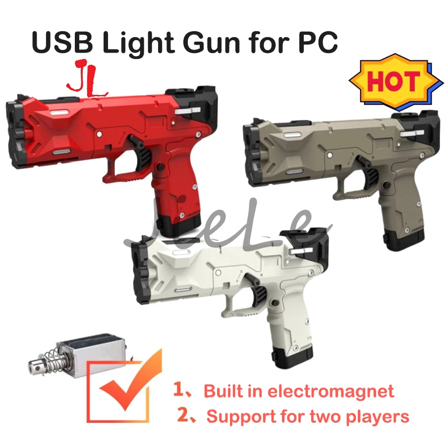 

DIY PC USB Arcade Game Controller Light Gun 4 LED Sensor Vibration or Recoil Teknoparrot Emulator Shooting Gamepad Not Pandora