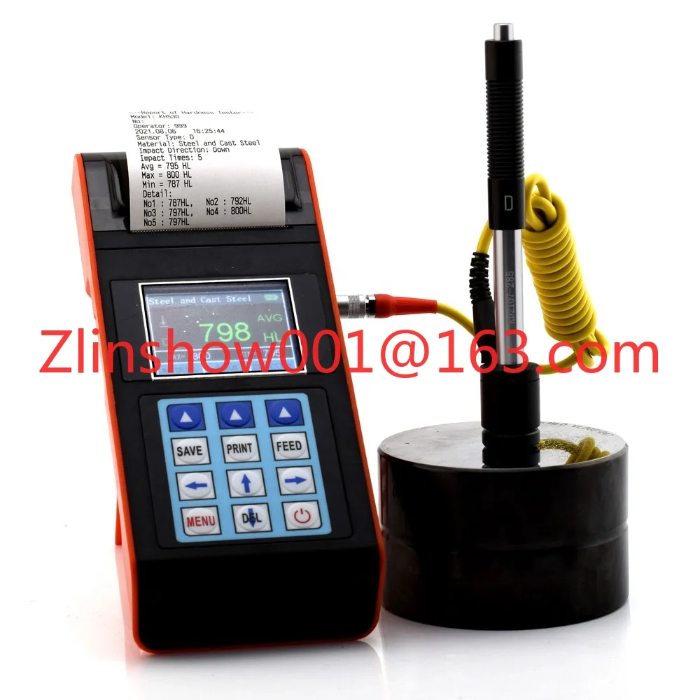 Portable Hardness Tester NDT290+ with Color Printing Function Digital Hardness Gauge Meter