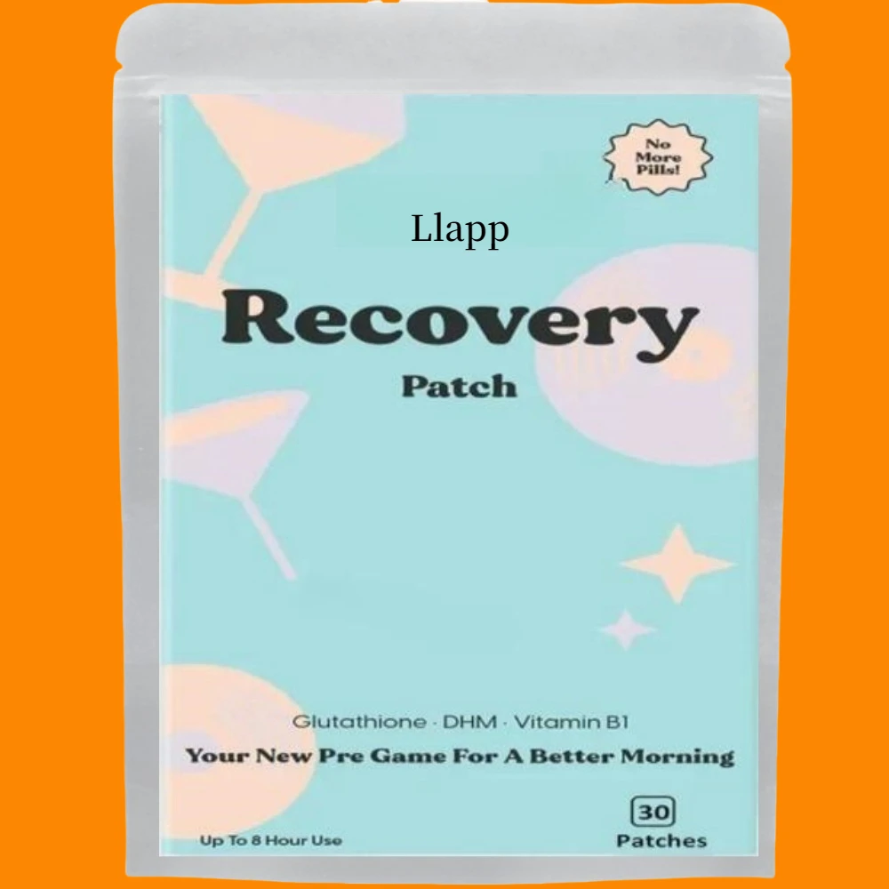 Recovery Transdermal Patches Supports Morning After with Vitamin B1, DHM, Glutathione 30 Patches One Month Supply