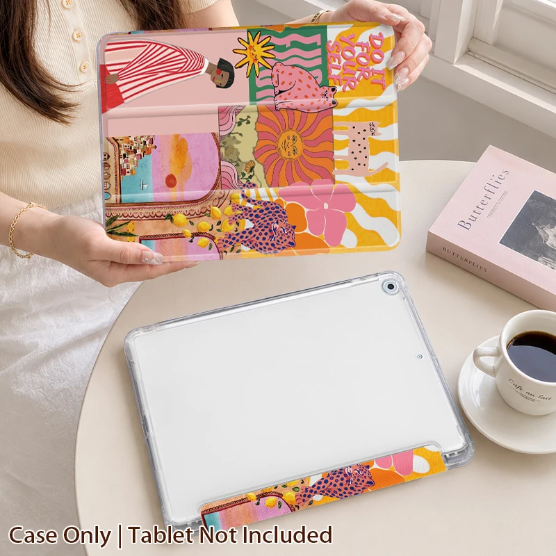 Tri-Fold Case for iPad 10.2, Mini 6/7, iPad 9/8/7, Air 4/5 10.9, Air 6/7 11, iPad 10/11, Pro 11 (2018/2020/2021/2022/2024)