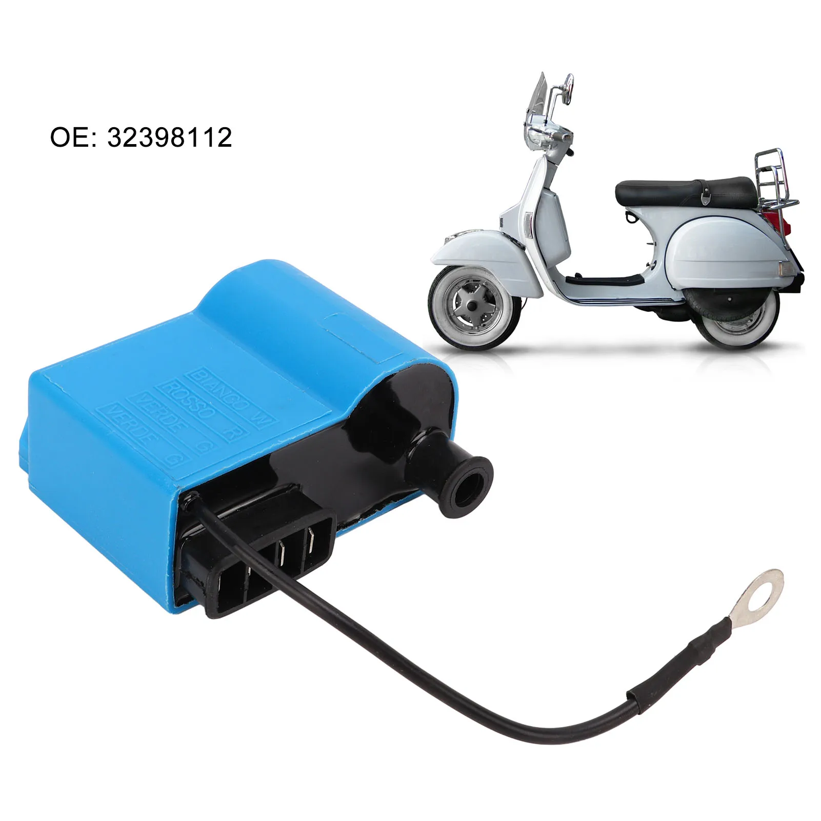 Elektroniczna centralna cewka zapłonowa CDi 32398112 wymiana ABS dla Vespa PX 80 125 150 200