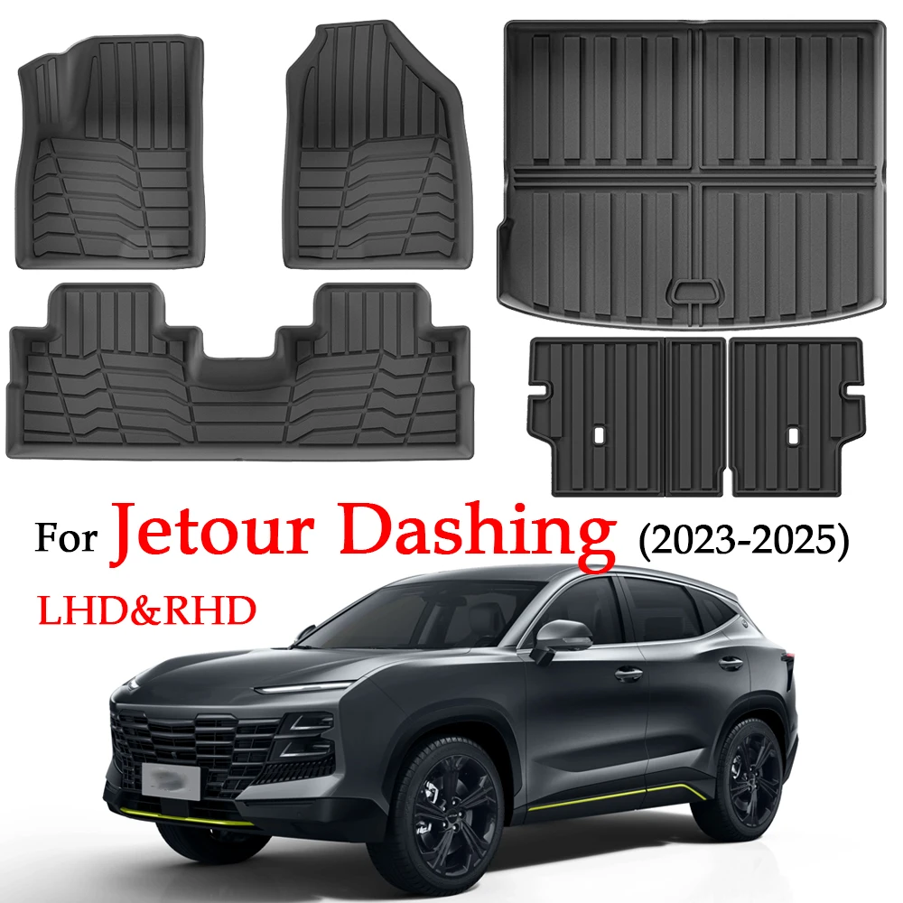 

TPE Car Floor Mat For Jetour Dashing 2023 2024 2025 Cargo Liner All Weather Waterproof Foot Pads Accessories(LHD&RHD)