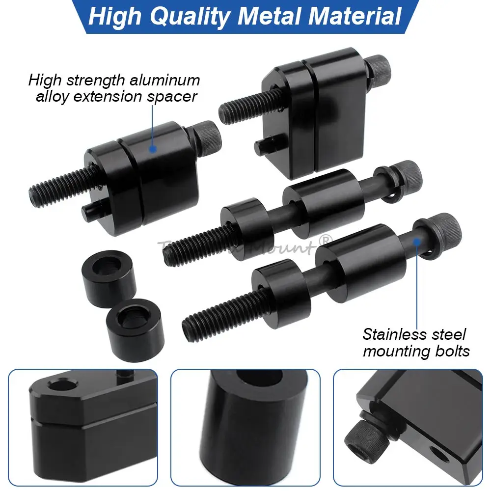 1-1/2" Driver Floorboard Footrest Extension Spacer Kit For Harley Touring Road King Street Road Electra Glide 09-2024 Motorcycle