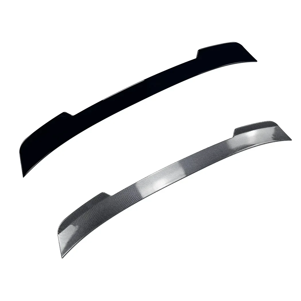 الذيل منتصف الجناح سقف الأوسط المفسد لفورد موستانج MK7 2024 2025 تقليم سيارة الخلفي الجذع غطاء صندوق السيارة مجموعات الجسم لمعان الأسود الكربون نظرة #2