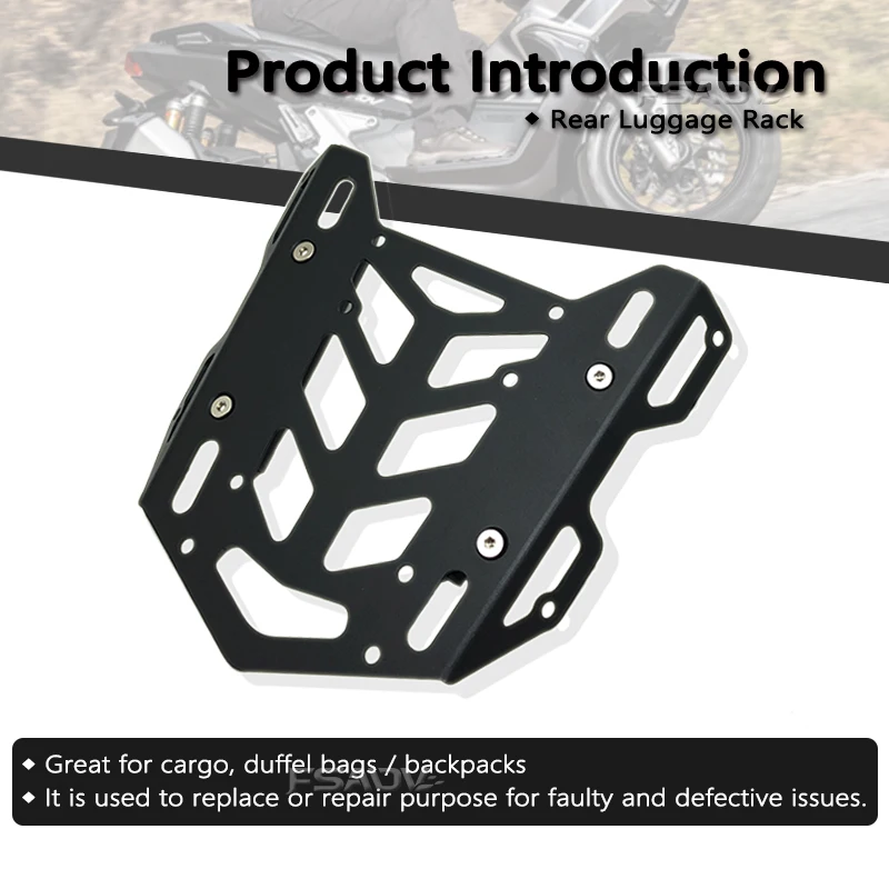 For Honda ADV150 ADV 150 2019-2023 Rear Luggage Rack Motorcycle Box Case Tail Frame Shelves Bracket Mounting 2022 2021 2020