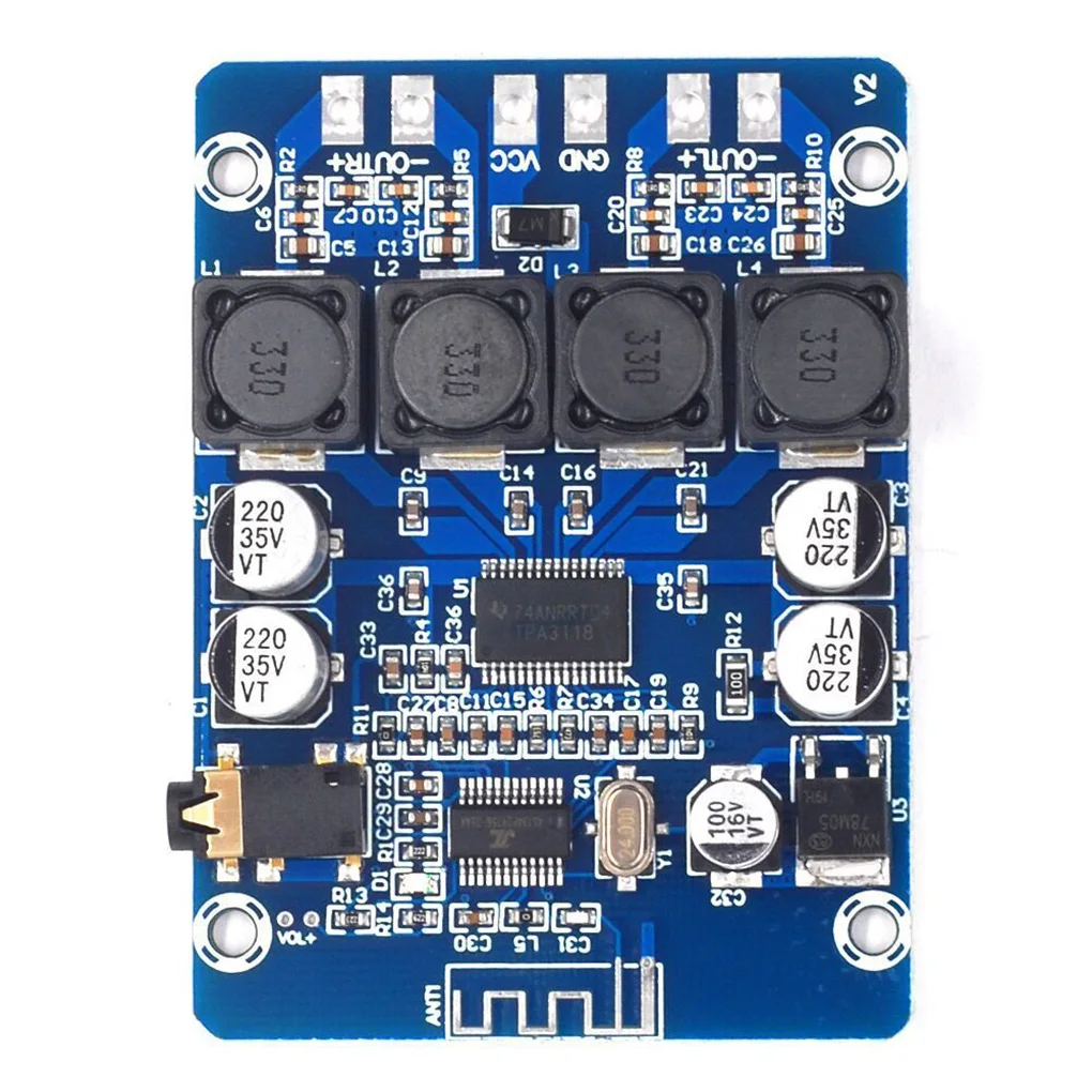 TPA3118 Amplifier Board Equipment Wireless Amplification Device Dual Channel 45W Amp Module Accessories Modified Parts