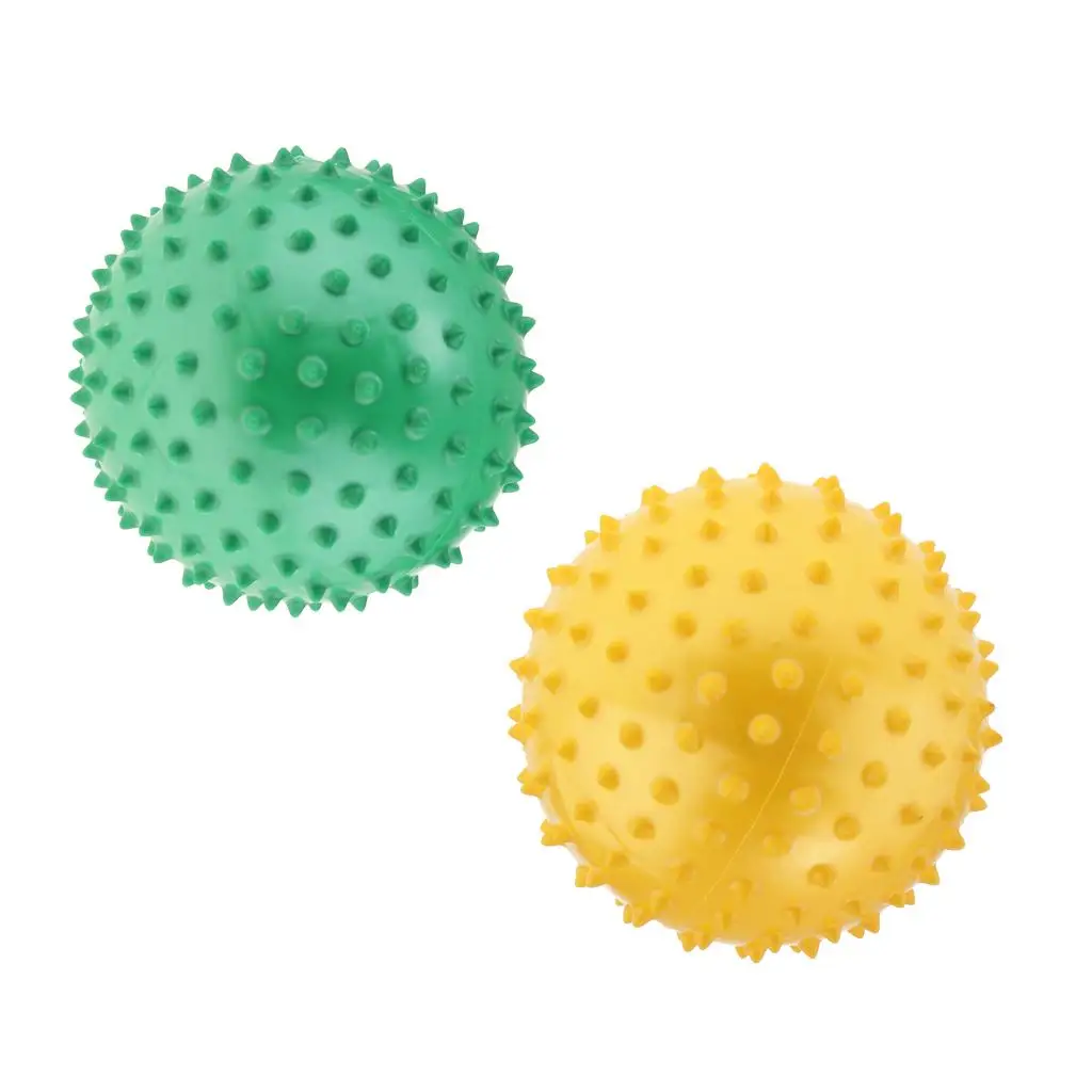 2 pçs 6 Polegada pvc inflado knobby saltando bolas massagem bola sensorial crianças brinquedo