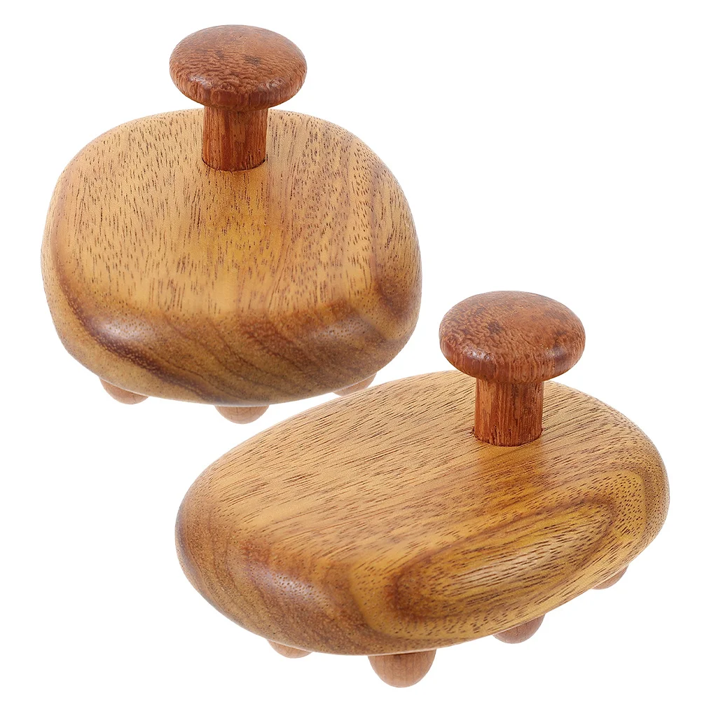 

2Pcs Wooden Scalp Massager Sandalwood Hair Comb Wide Tooth Anti-Static Lightweight Handheld Hair Care Massage Tool Travel