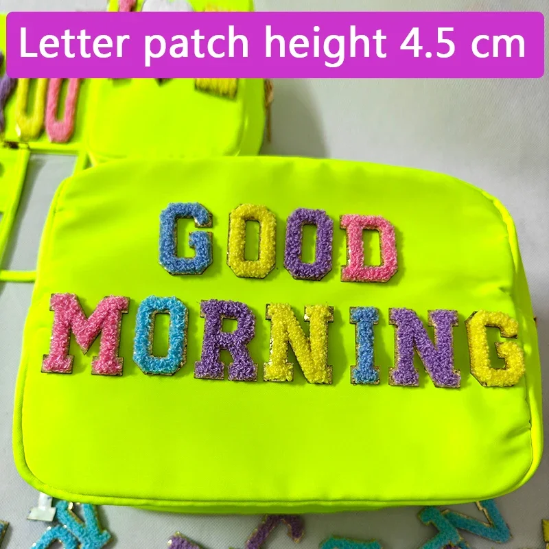 

26pcs 4.5cm Towel Embroidered Sticker English Letters Patches for Clothing Bags Stick on Accessories Alphabet Applique Patch