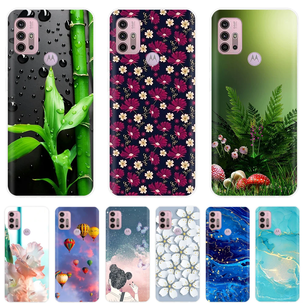 For Motorola Moto G30 Case Daisy Funda Shockproof Soft Silicone Clear Phone Case For Motorola Moto G10 G20 G 20 Back Cover Coque