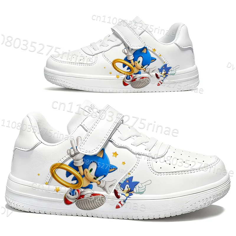 Simple Blue S-Sonics Printing High Quality Soft Sole Boys Girls Outdoor Activities Comfortable Tennis Shoes Selection Gift