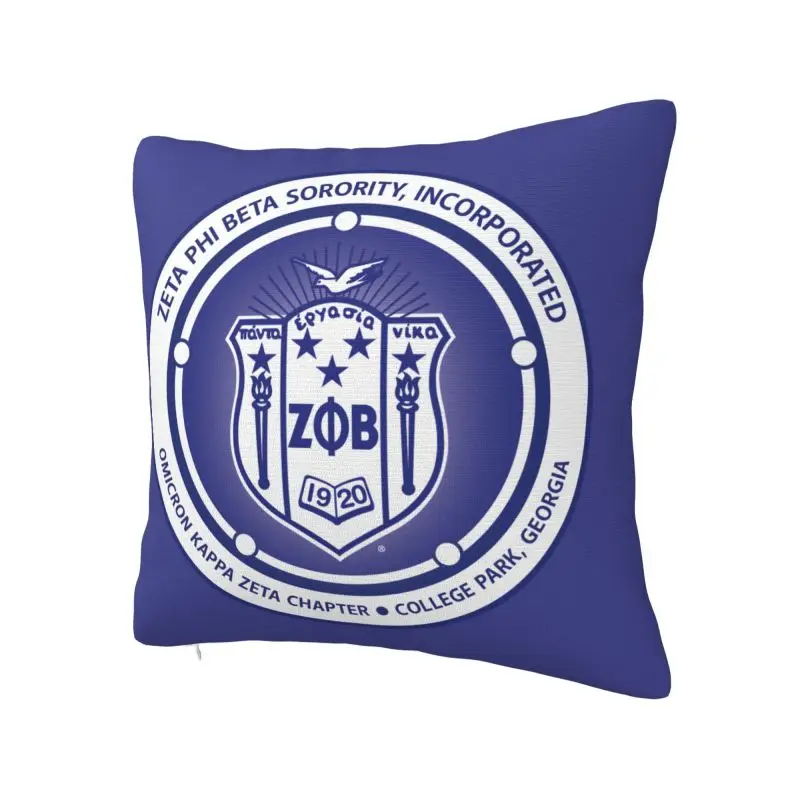 Modern Zeta Phi Beta Cushion Cover 66*66 cm Polyester Throw Pillow Case Home Decorative Bedding Sofa Pillowcase