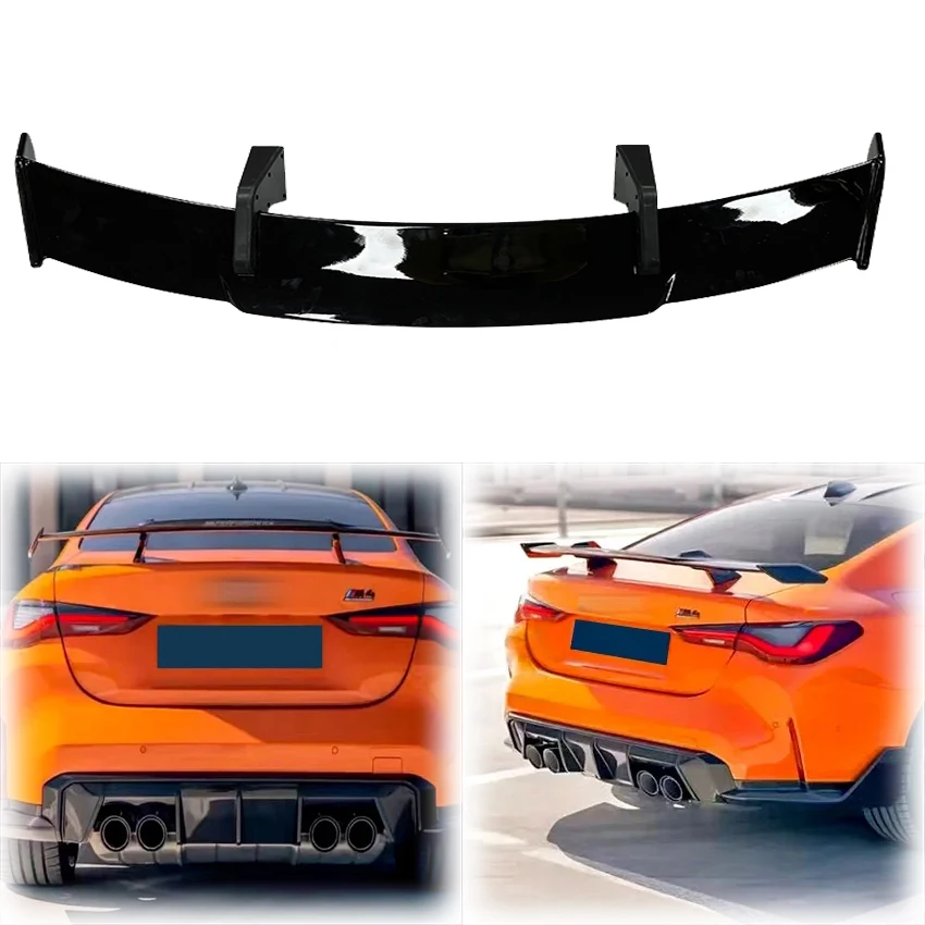 

2021 To Up For BMW G82 G22 G26 M4 4 Series M430i M440i Coupe Car Rear Spoiler Boot Wing Lip Accessories By ABS Gloss Black