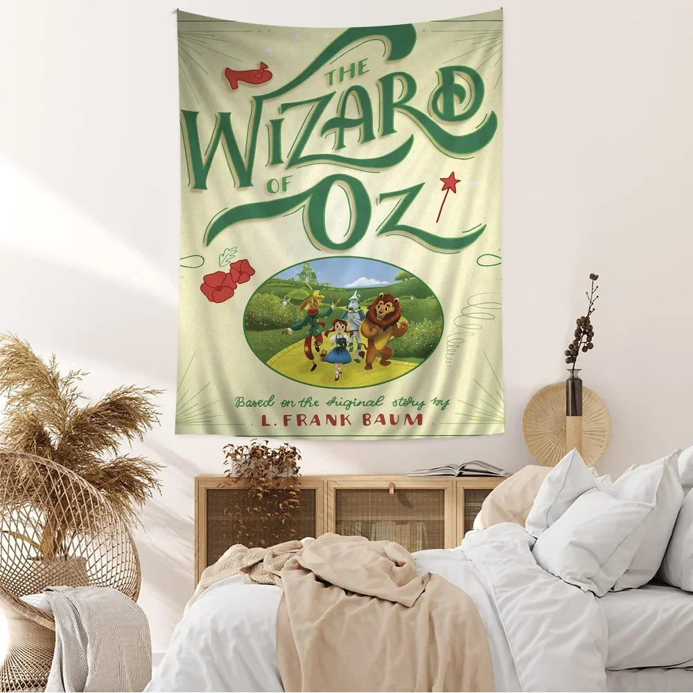 The W-Wizard of O-Oz Hippie Wall Hanging Tapestries for Living Room Home Dorm Decor Art Home Decor