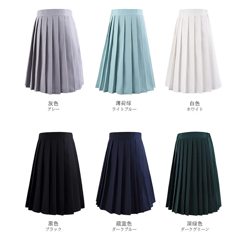 Harajuku summer skirts 2022 Women Fashion Summer high waist pleated skirt Wind Cosplay plaid skirt kawaii Female Skirts