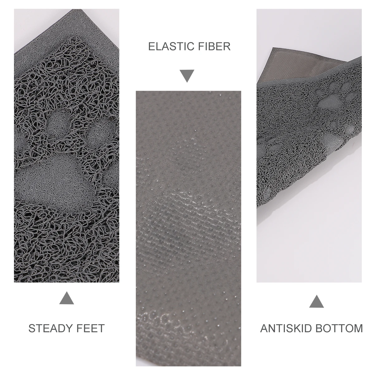 

1pc Anti-slip Cat Litter Mat Waterproof Claw Grinding Mat Splash-proof Cat Cushion Pet Supplies (Grey)