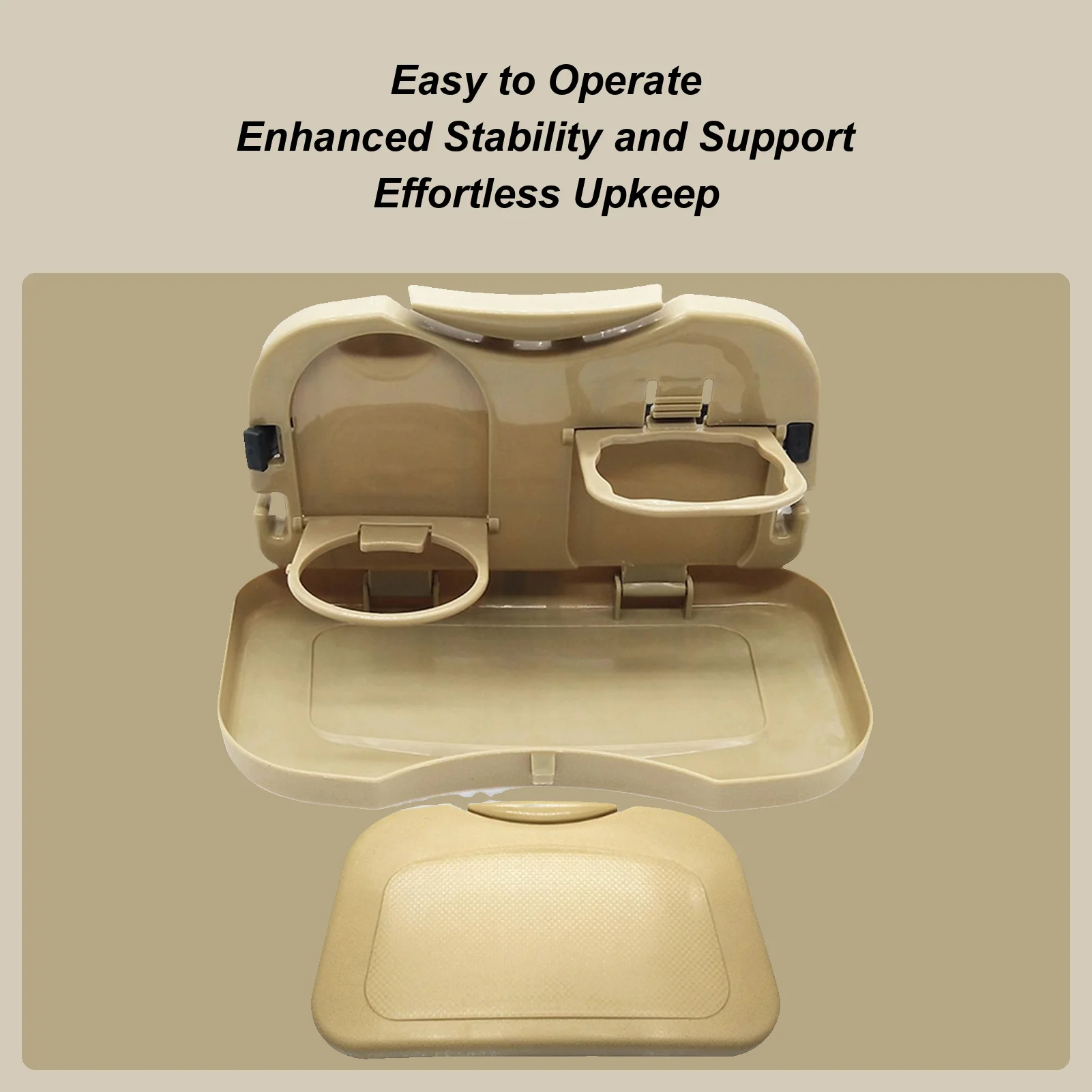 Back Seat Tray Table for Cars Foldable Car Table with Cup Holder Automotive Backseat Desk for Laptop Working Dining Eating Adult